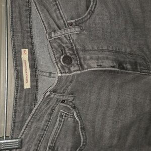 Womens Levi's gray skinny jeans